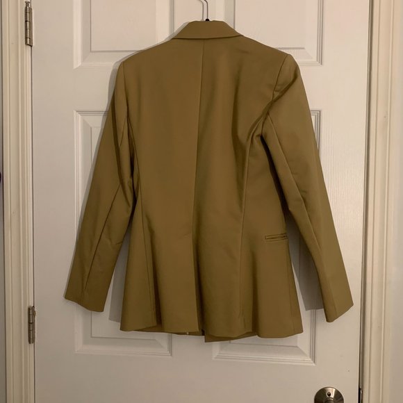 Camel Double Breasted Blazer - Picture 2 of 5